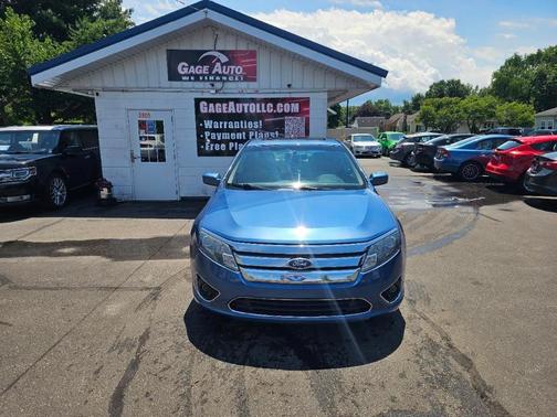 Blue 2010 Ford Fusion SEL