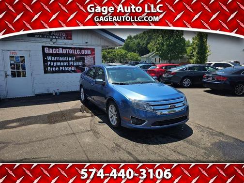 Blue 2010 Ford Fusion SEL