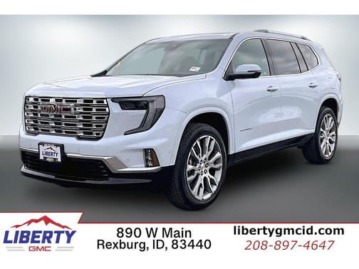 Glacier White Tricoat 2026 GMC Acadia Denali
