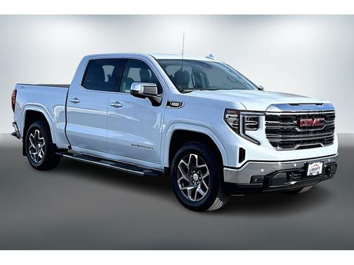 Glacier White Tricoat 2026 GMC Sierra 1500 SLT