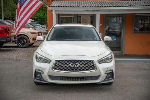 Majestic White 2019 INFINITI Q50 3.0t Sport