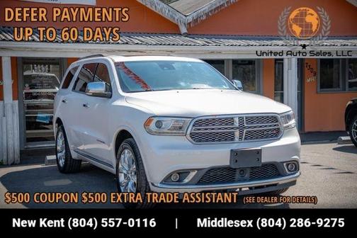 White 2017 Dodge Durango Citadel