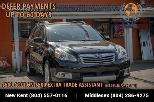 Crystal Black Silica 2011 Subaru Outback 2.5i Limited