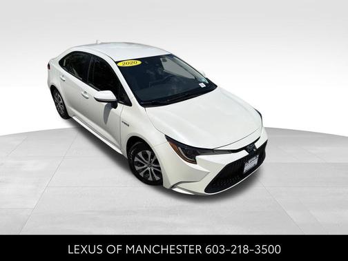 White 2020 Toyota Corolla Hybrid LE