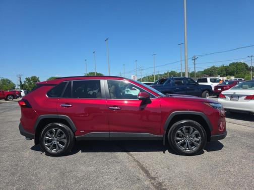 Ruby Flare Pearl 2025 Toyota RAV4 Hybrid Limited
