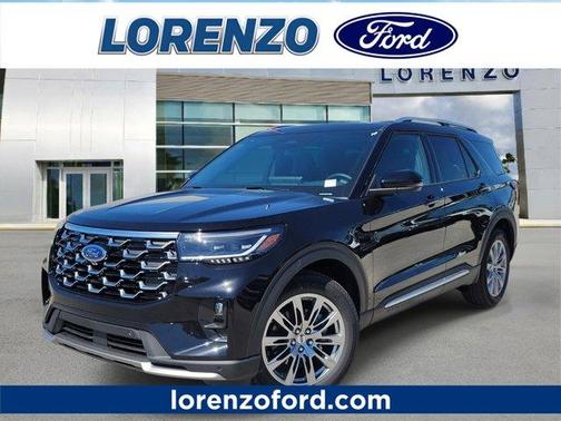 Agate Black Metallic 2026 Ford Explorer Platinum