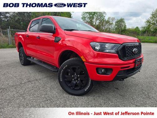Red 2022 Ford Ranger XLT
