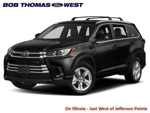 Midnight Black Metallic 2019 Toyota Highlander Limited Platinum