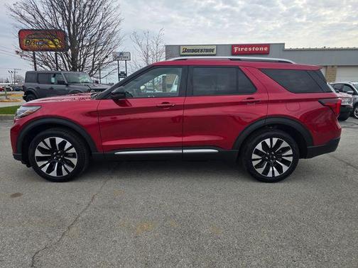Rapid Red Metallic Tinted Clearcoat 2026 Ford Explorer Platinum