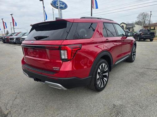 Rapid Red Metallic Tinted Clearcoat 2026 Ford Explorer Platinum