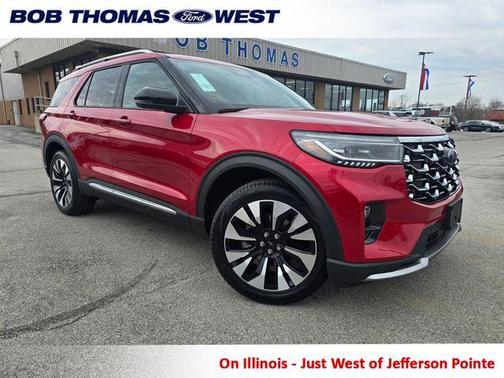 Rapid Red Metallic Tinted Clearcoat 2026 Ford Explorer Platinum