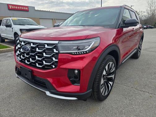 Rapid Red Metallic Tinted Clearcoat 2026 Ford Explorer Platinum