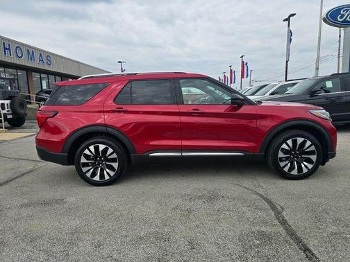 Rapid Red Metallic Tinted Clearcoat 2026 Ford Explorer Platinum