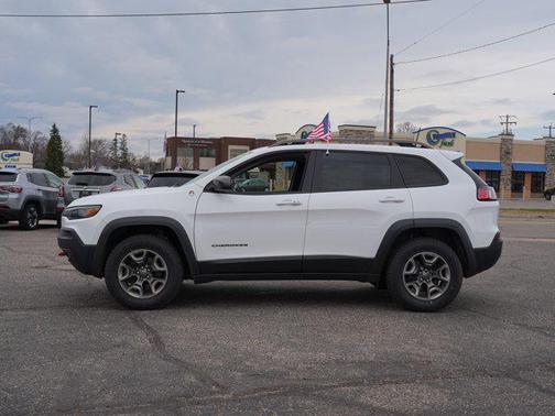 Bright White Clearcoat 2019 Jeep Cherokee Trailhawk Elite