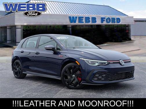 Atlantic Blue Metallic 2022 Volkswagen Golf GTI 2.0T SE DSG