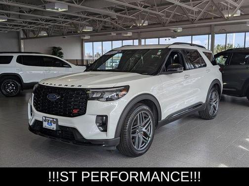 STAR WHITE MET TRI-COAT 2025 Ford Explorer ST