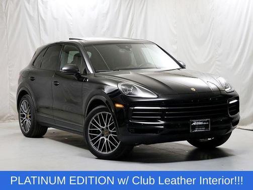 Black Metallic 2023 Porsche Cayenne Platinum Edition