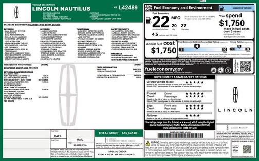 Ruby Red Metallic 2019 Lincoln Nautilus Reserve