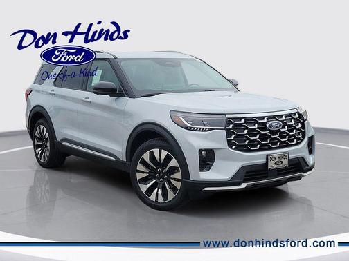 White 2026 Ford Explorer Platinum