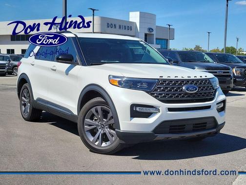 White Metallic 2023 Ford Explorer XLT