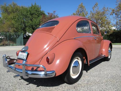 Coral Red 1957 Volkswagen Beetle (Pre-1980)
