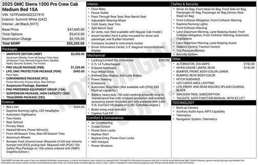 2025 GMC Sierra 1500 Pro