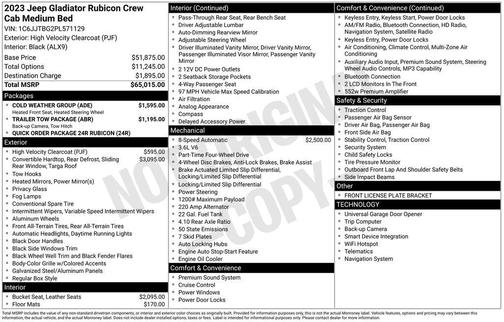 2023 Jeep Gladiator Rubicon