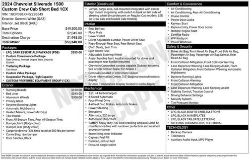 2024 Chevrolet Silverado 1500 Custom