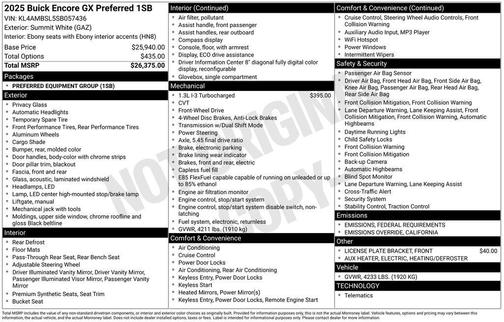 2025 Buick Encore GX Preferred