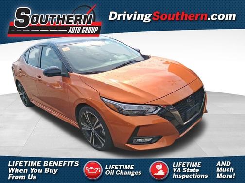 Orange 2021 Nissan Sentra SR