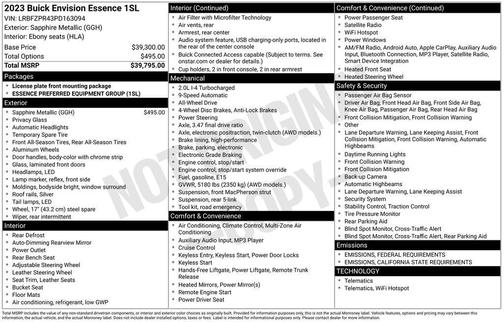 2023 Buick Envision Essence