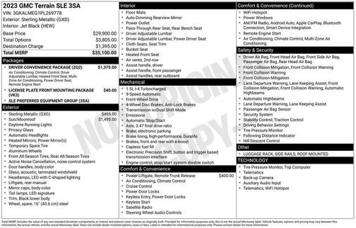 2023 GMC Terrain SLE