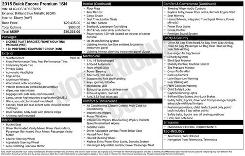 2015 Buick Encore Premium