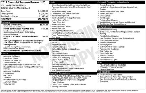 2019 Chevrolet Traverse Premier