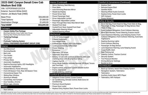 2025 GMC Canyon Denali