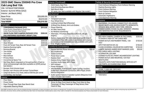 2025 GMC Sierra 2500 Pro