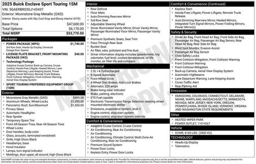 2025 Buick Enclave Sport Touring