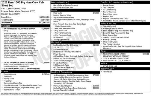 2022 RAM 1500 Big Horn