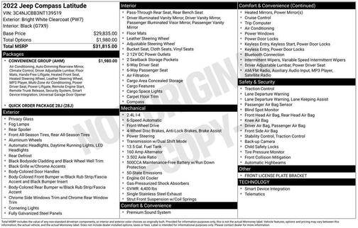 2022 Jeep Compass Latitude