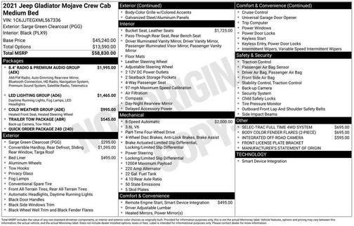 2021 Jeep Gladiator Mojave