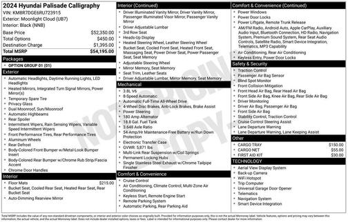 2024 Hyundai PALISADE Calligraphy