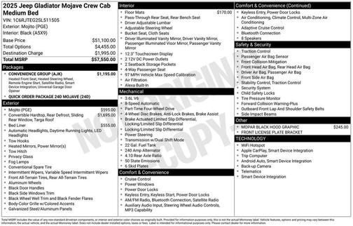 Mojito! Clearcoat 2025 Jeep Gladiator Mojave