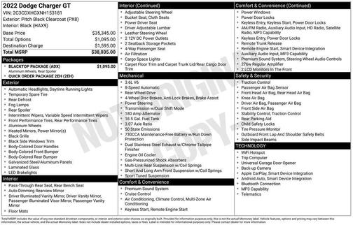 2022 Dodge Charger GT