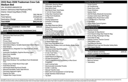 2022 RAM 3500 Tradesman