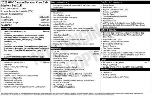 2022 GMC Canyon Elevation