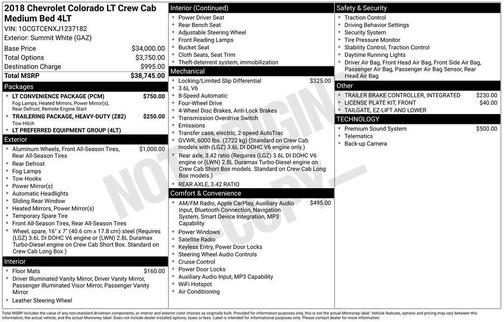 2018 Chevrolet Colorado LT