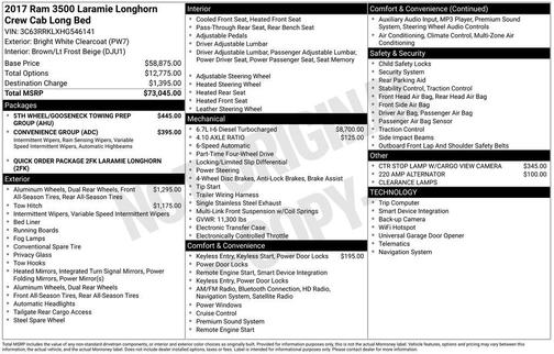 2017 RAM 3500 Longhorn