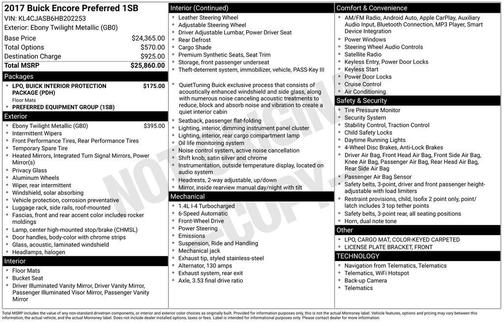 2017 Buick Encore Preferred