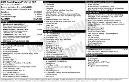 2025 Buick Envista Preferred