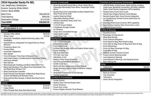 2024 Hyundai SANTA FE SEL